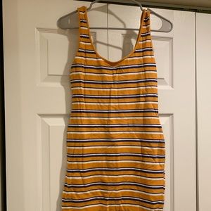 Yellow striped dress
